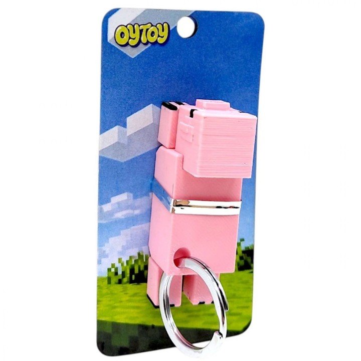 Брелок (3D друк) Minecraft Pig / Свиня