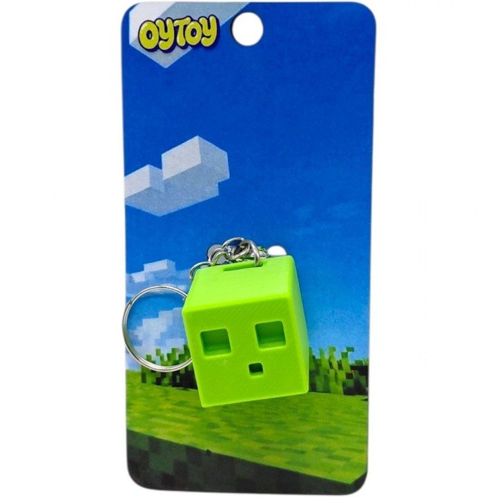 Брелок (3D друк) Minecraft Slime / Слизень Keychain