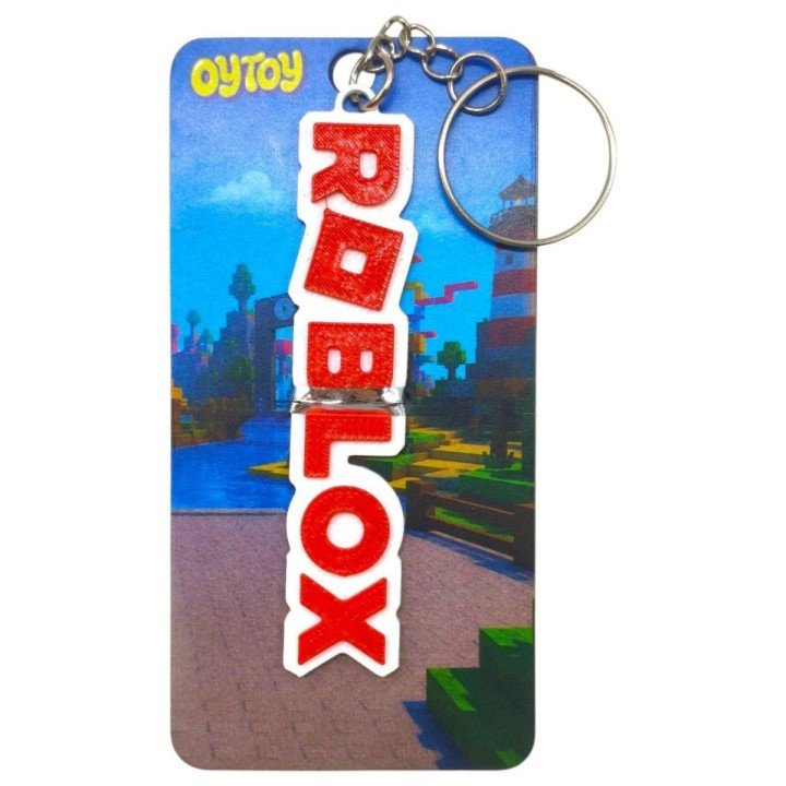 Брелок 3d друк "Roblox Logo / Напис Roblox Keychain"