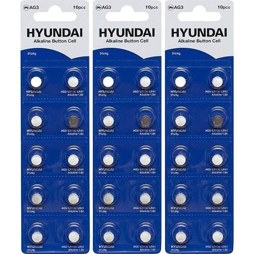 Батарейка HYUNDAIAG3 Blister 10 "таблетка" ціна за 1 блістер - 10 шт