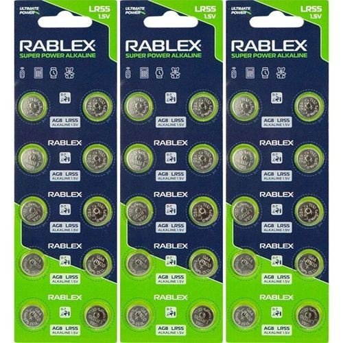 Батарейка RABLEX "таблетка" 1.5V AG8 (LR55) ціна за 1 блістер - 10 шт