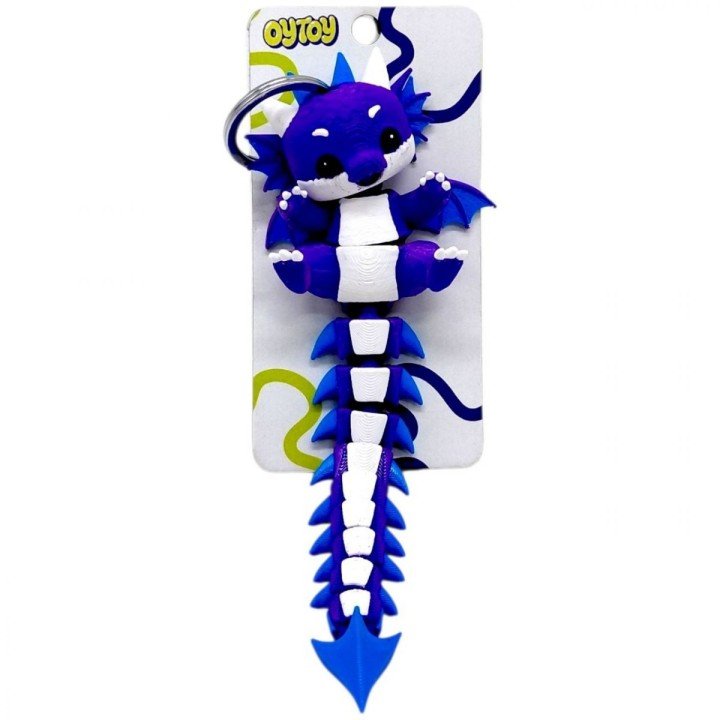 Брелок 3D друк "Flexi Dragon Long Tail/ Дракон Хвостик"