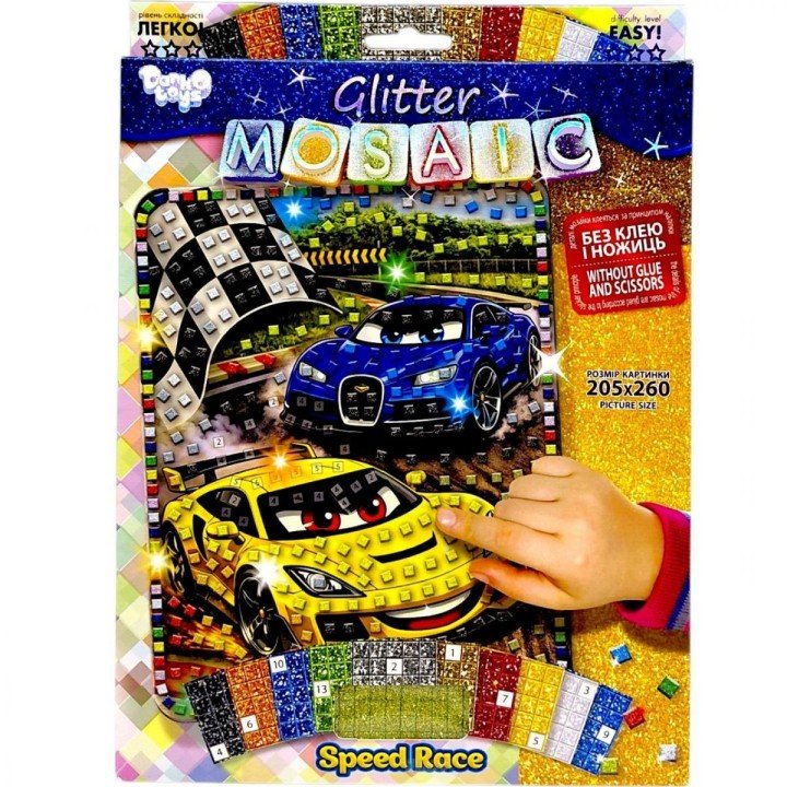 Креативна творчість "GLITTER MOSAIC: SPEED RACE"