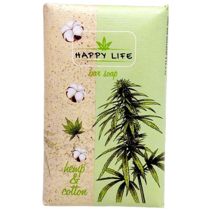 Happy Life мило 180гр Конопля і бавовна
