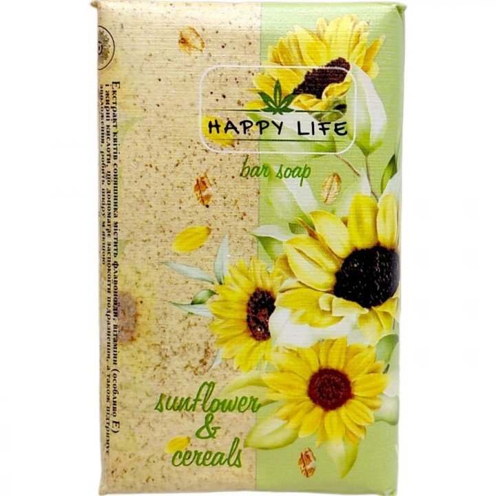 Happy Life мило 180гр Соняшник і злаки