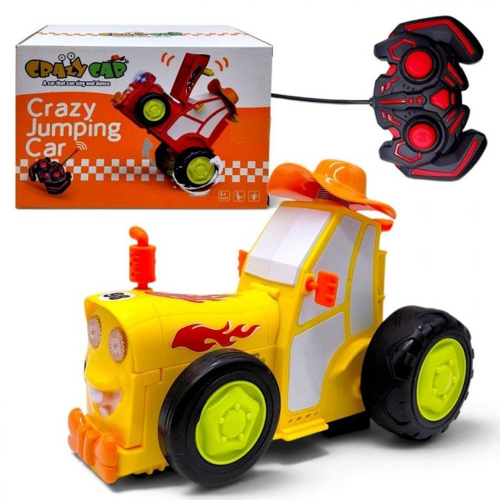 Трактор танцюючий на радіокеруванні "Crazy Car" ЖОВТИЙ