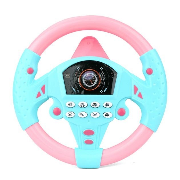 Кермо Кмітливий шофер WToys, ОЗВУЧУВАННЯ УКРАЇНСЬКОЮ МОВОЮ, фрази, віршик, пісня, звуки, кріплення на присосках, в коробці (БЛАКИТНИЙ)