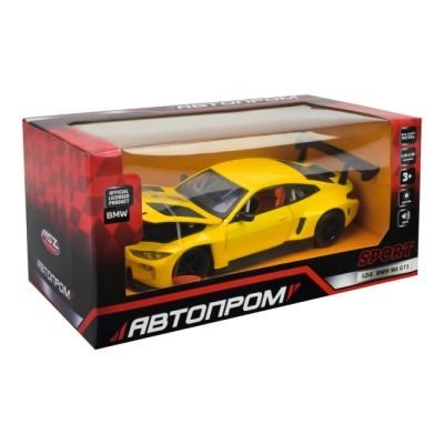 Машина металева АВТОПРОМ на батарейках 1:24 "BMW M4 GT3" світло, звук