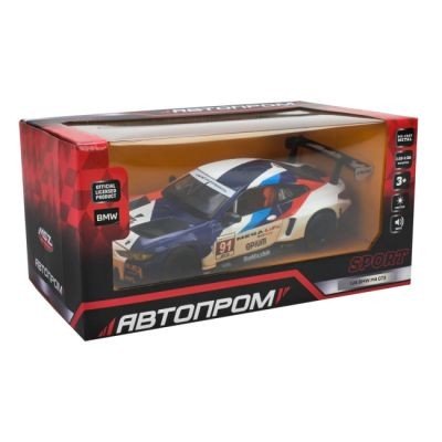 Машина металева АВТОПРОМ на батарейках 1:24 "BMW M4 GT3" світло, звук