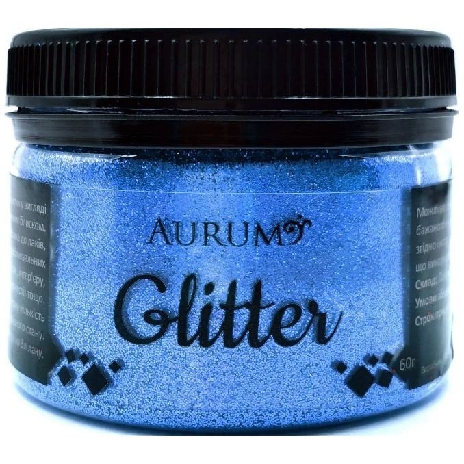Декоративні блискітки Глітер Aurum Блакитний 60 г