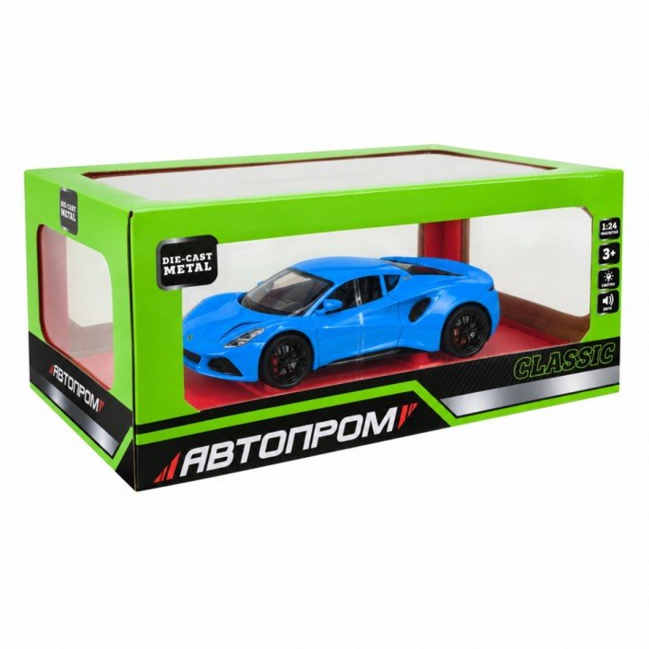 МАШИНА МЕТАЛЕВА "АВТОПРОМ" 1:24 LOTUS EMIRA (БЛАКИТНИЙ)