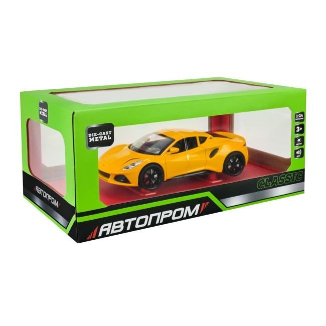 МАШИНА МЕТАЛЕВА "АВТОПРОМ" 1:24 LOTUS EMIRA (ЖОВТИЙ)