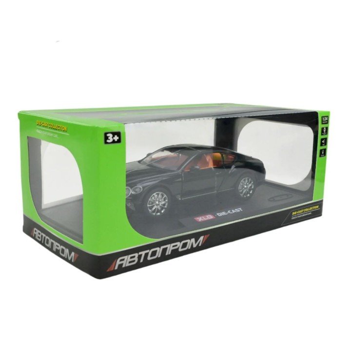 МАШИНА МЕТАЛЕВА "АВТОПРОМ" 1:24,BENTLY (ЧОРНИЙ)