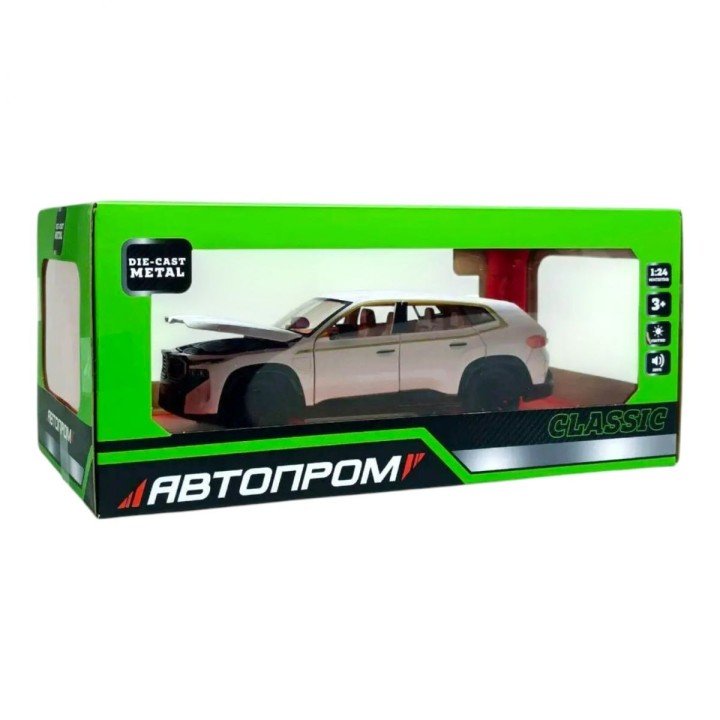 МАШИНА МЕТАЛЕВА "АВТОПРОМ" 1:24 BMW XM (БІЛИЙ)
