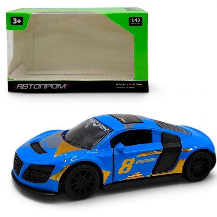 МАШИНА МЕТАЛЕВА "АВТОПРОМ" 1:43 AUDI (БЛАКИТНИЙ)