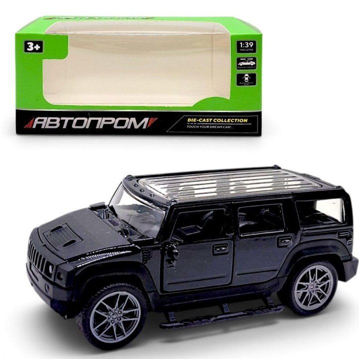 МАШИНА МЕТАЛЕВА "АВТОПРОМ" 1:43 HUMMER (ЧОРНИЙ)