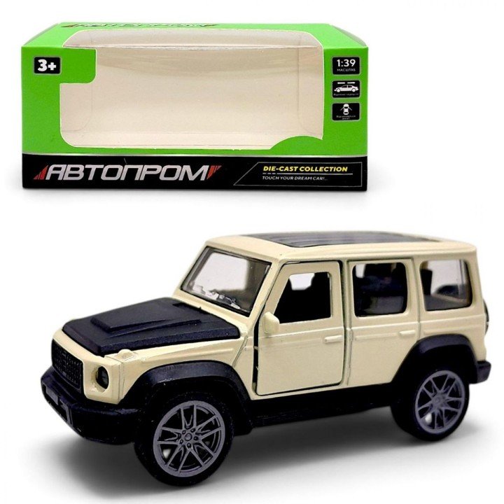 МАШИНА МЕТАЛЕВА "АВТОПРОМ" MERCEDES G-CLASS (БЕЖЕВИЙ)