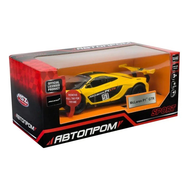 МАШИНА МЕТАЛЕВА "АВТОПРОМ" 1:31 MCLAREN P1 GTR
