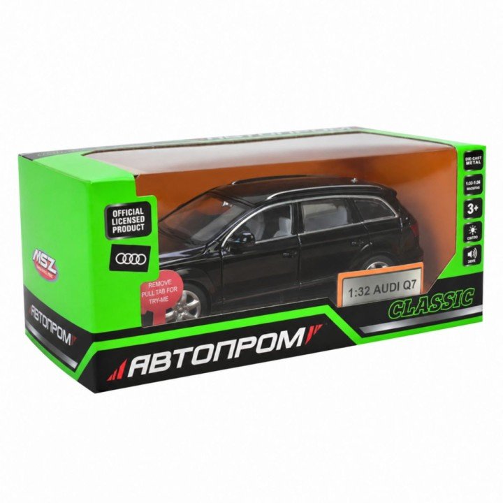 МАШИНА МЕТАЛЕВА "АВТОПРОМ" 1:32 AUDI Q7 (ЧОРНИЙ)