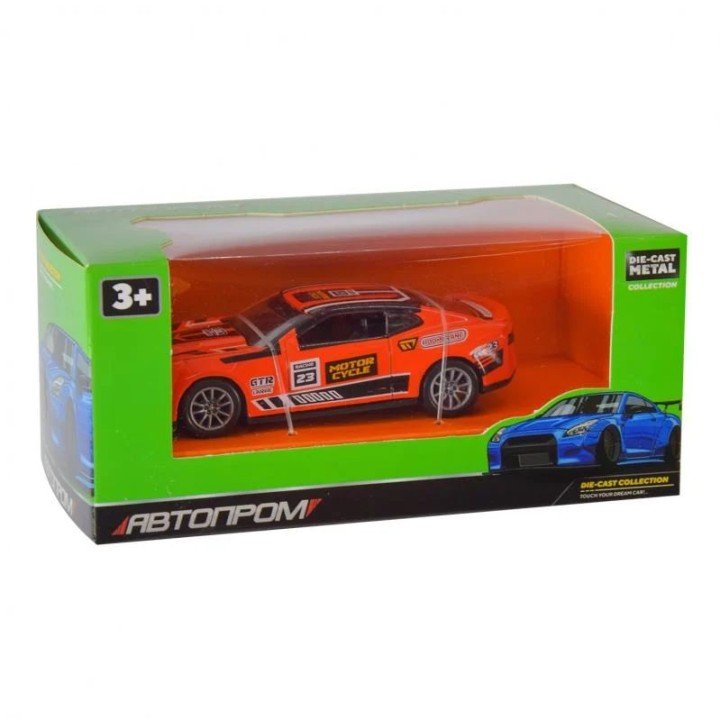 МАШИНА МЕТАЛЕВА "АВТОПРОМ" 1:36 CHEVROLET CAMARO (ПОМАРАНЧЕВИЙ)