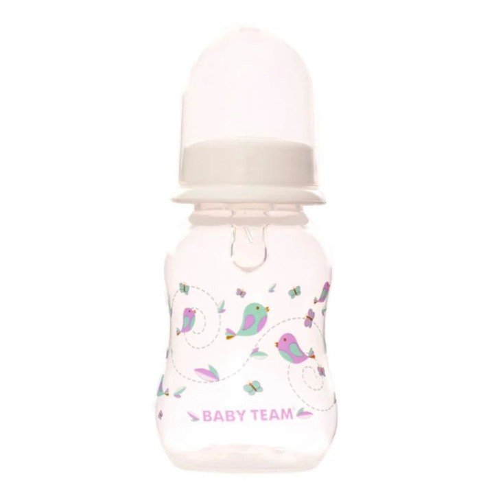 Пляшечка для годування з силіконовою соскою, 125 мл (125 ml) білий