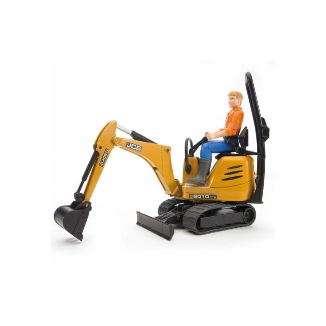Набір іграшковий. Мікро-екскаватор JCB 8010 CTS та фігурка (13.5х6.3х13.5 см)