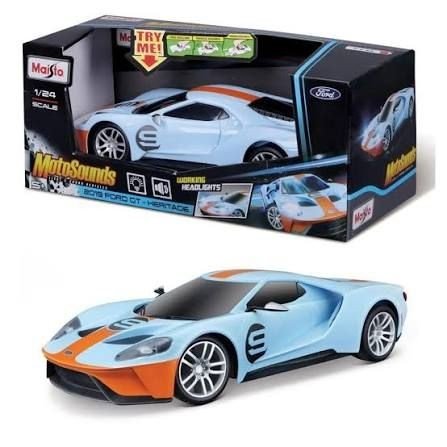 Машинка іграшкова Maisto 1:24 2019 Ford GT Heritage (БЛАКИТНИЙ)