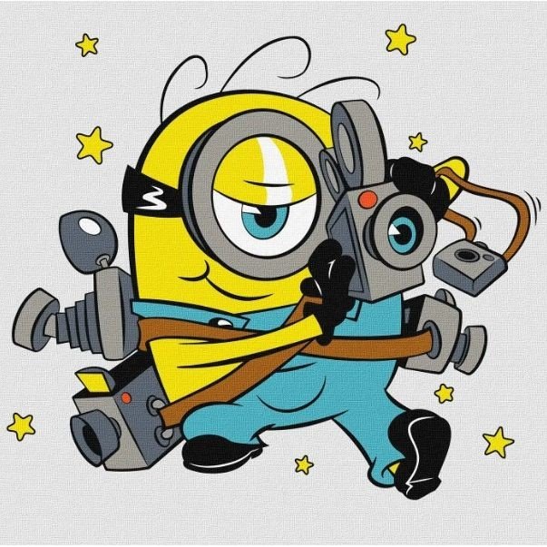 Картина по номерах для дітей UN "Minions: Режисер у справі" 25х25см