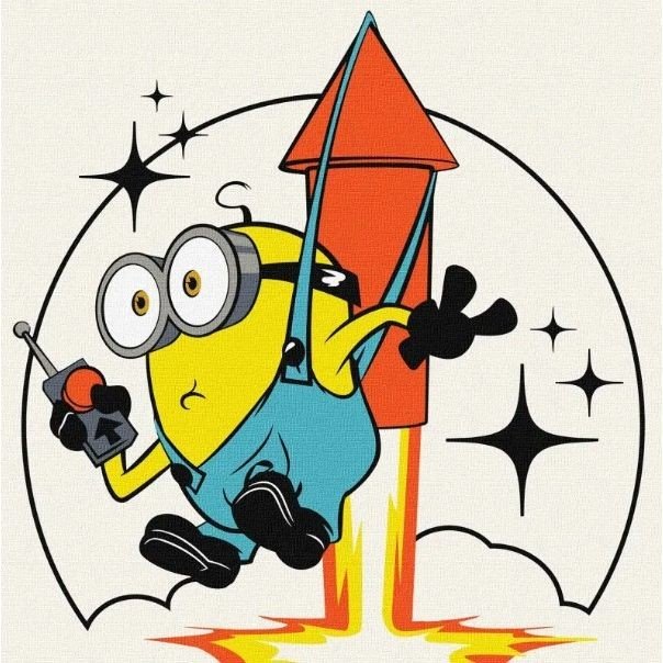 Картина по номерах для дітей UN "Minions: Шлях нагору" 25х25см