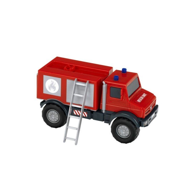 Пожежний автомобіль Unimog з етикеткою (12х24х11 см)