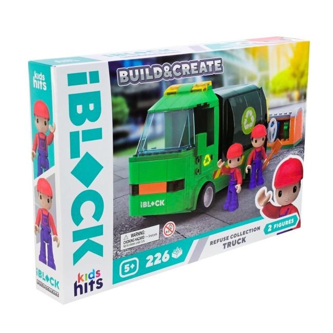Конструктор LOCK JUNIOR 226дет., Вантажівка для збору сміття короб. 32*21,5*5