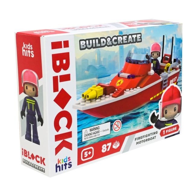 Конструктор IBLOCK JUNIOR FIRE 87дет., короб. 24*16*6 cm
