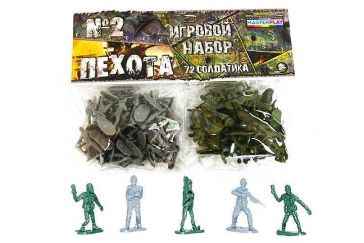 Ігровий військовий набір “Захисник” (комплект пластикових фігурок)