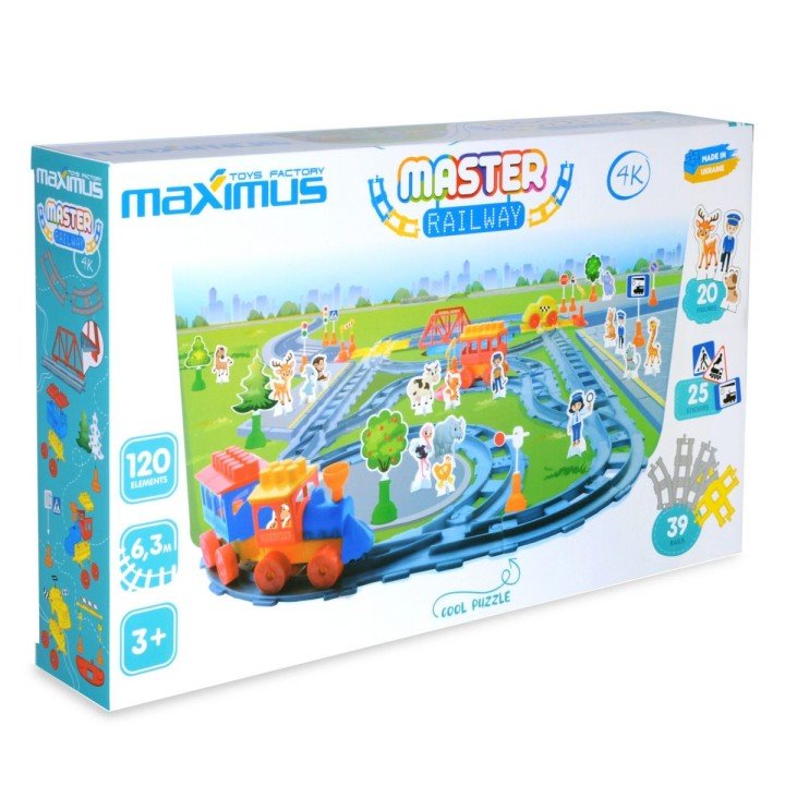 Конструктор "Майстер. Залізниця", 120 елементів