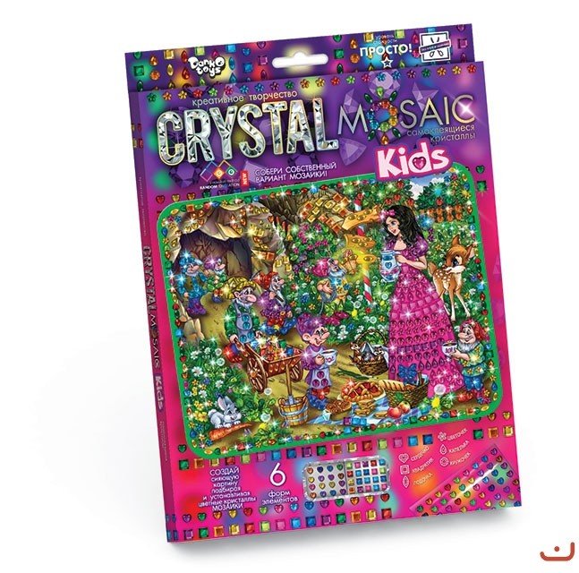 Набір для креативної творчості "CRYSTAL MOSAIC KIDS", "Білосніжка"