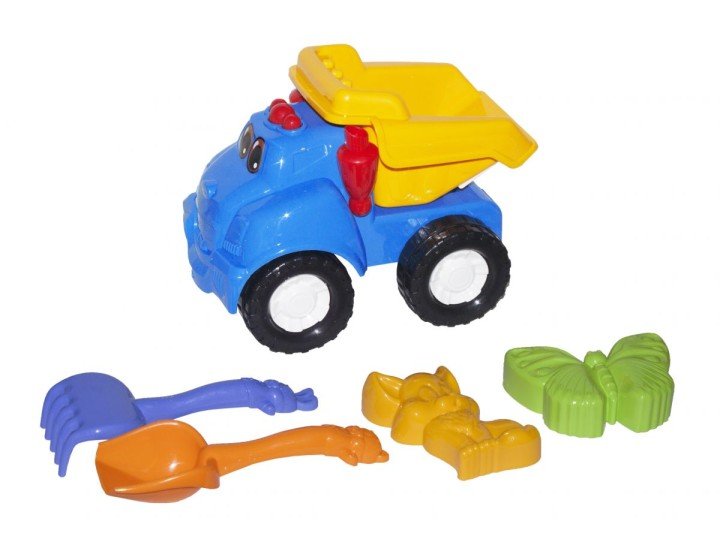 Машина "Смайл самоскид" №2 (синій) з пісочним набором