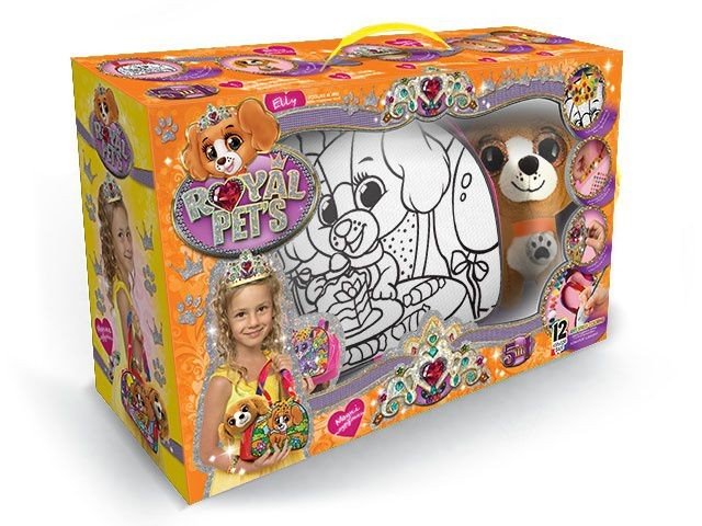 Набір "ROYAL PET'S", сумочка-розмальовка + іграшка "Собачка"