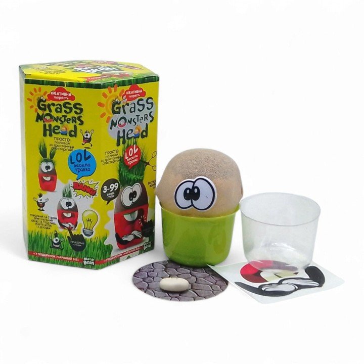 Набір креативної творчості "Grass Monsters Head" (укр)
