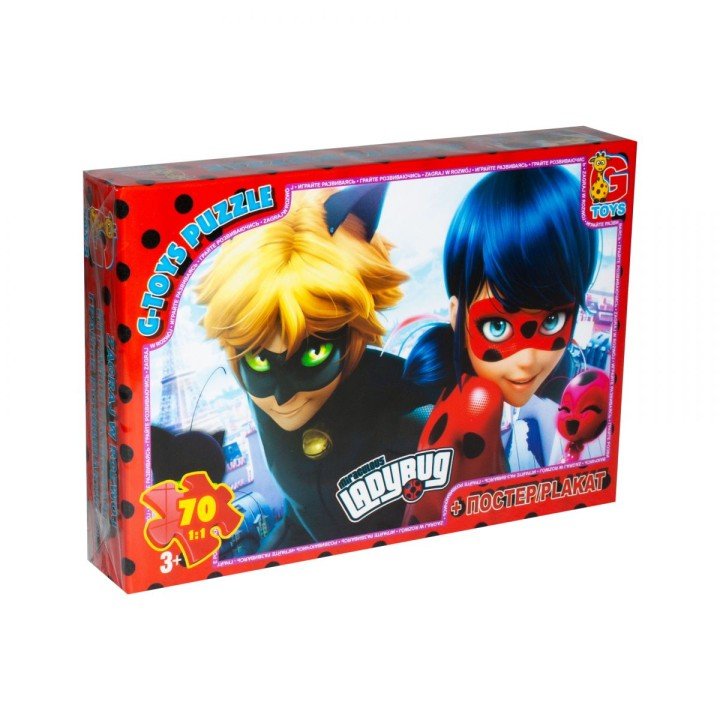 Пазли "Леді Баг і Супер Кот", 70 елементів