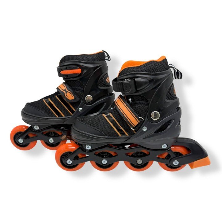 Роликовi ковзани розмір M (34-37) колеса PU 1 світло  сумка (ПОМАРАНЧЕВІ)