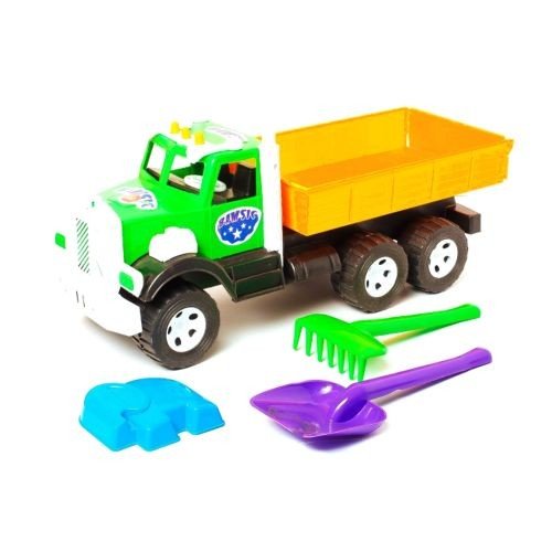 Машинка "Фарго Самоскид" з пісочним набором (зелена)