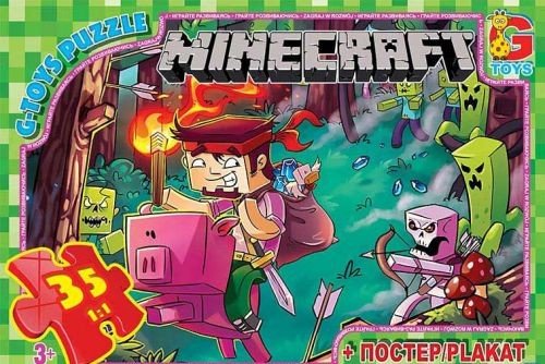 Пазли "Minecraft: втеча", 35 ел