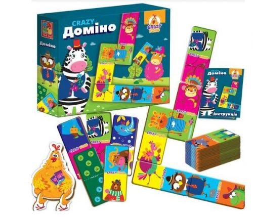 Настільна гра "Crazy KoKo: Доміно Звірята" (укр)