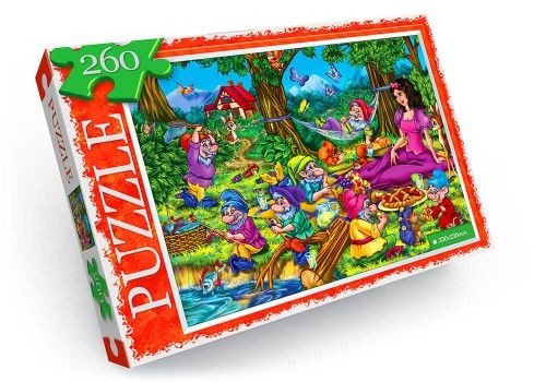 Пазли "Білосніжка і 7 гномів", 260 ел