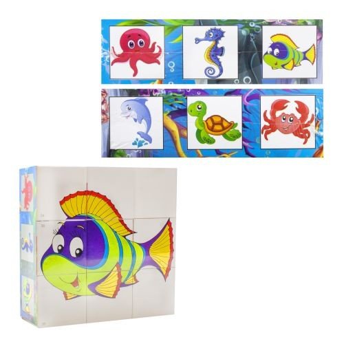 Кубики "Збери картинку: Водний світ"