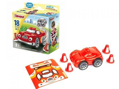 Іграшка-конструктор "Автоклуб", 18 деталей (червоний)