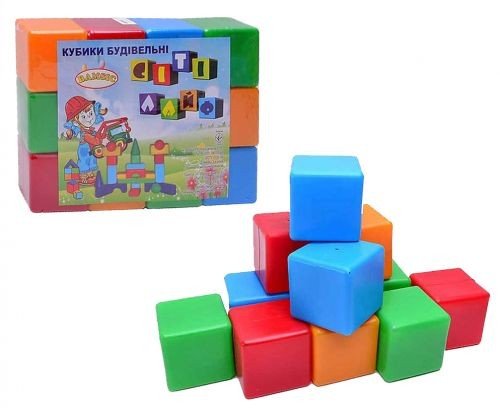 Кубики Сіті Лайф бол. 12 шт. в п / е Бамсік / 10 /