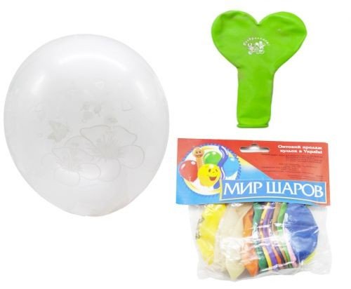 Кульки повітряні, мікс (15 шт)