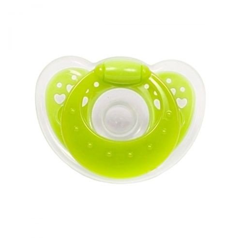 Пустушка силіконова кругла від 3 місяців (салатовий)