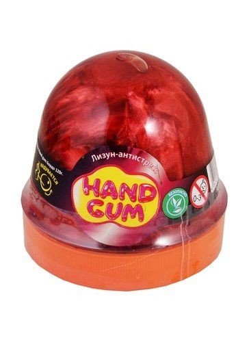Лизун-антистрес "Hand gum" 120 г бордовий